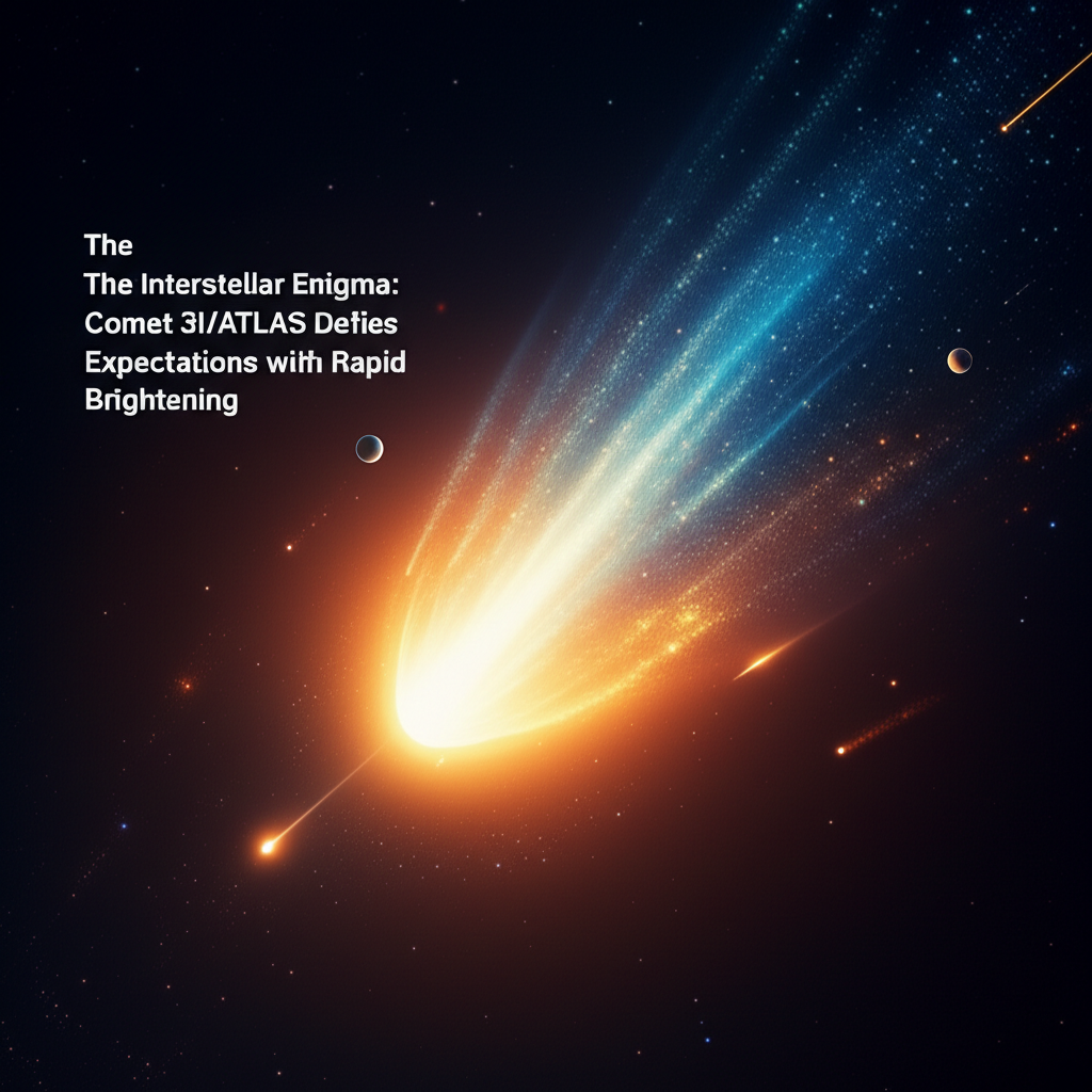 The Interstellar Enigma: Comet 3I/ATLAS Defies Expectations with Rapid Brightening