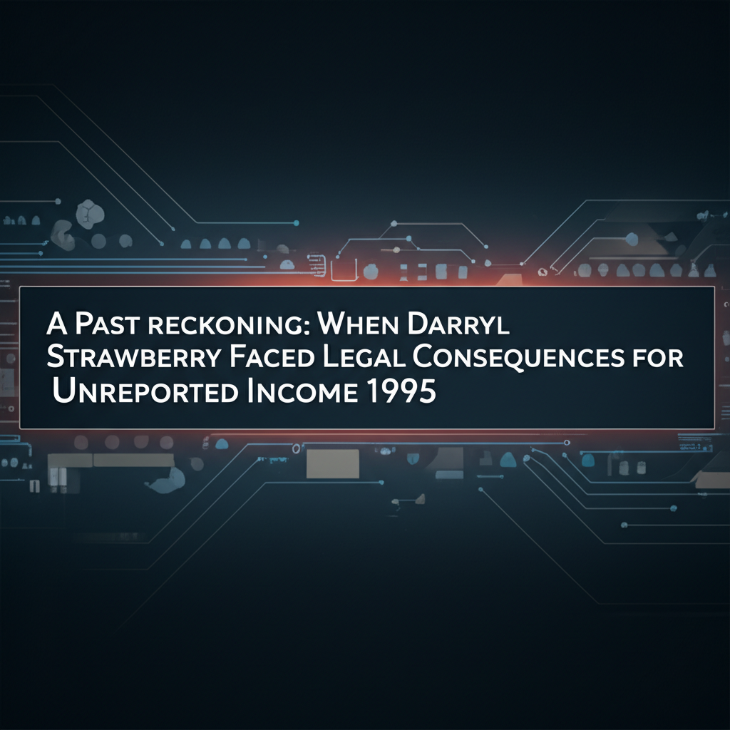 A Past Reckoning: When Darryl Strawberry Faced Legal Consequences for Unreported Income in 1995