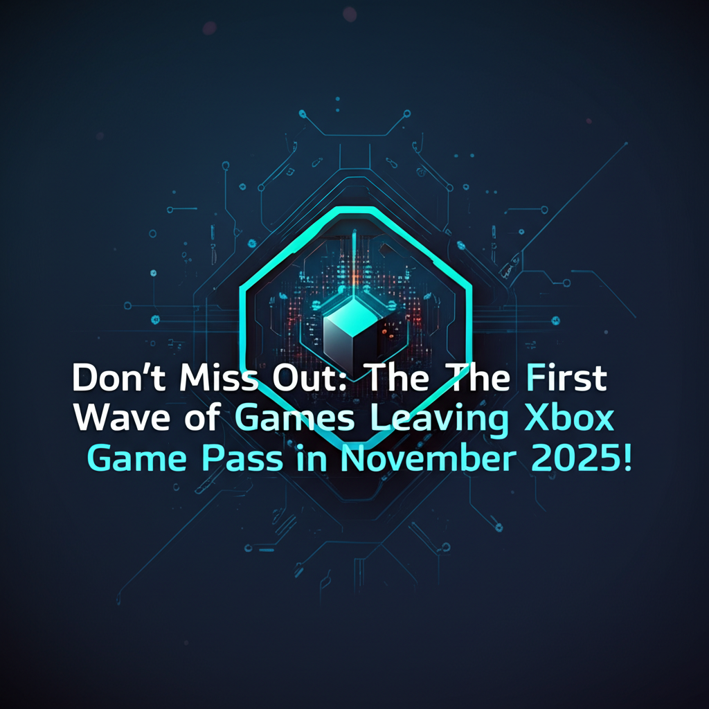 Don't Miss Out: The First Wave of Games Leaving Xbox Game Pass in November 2025!